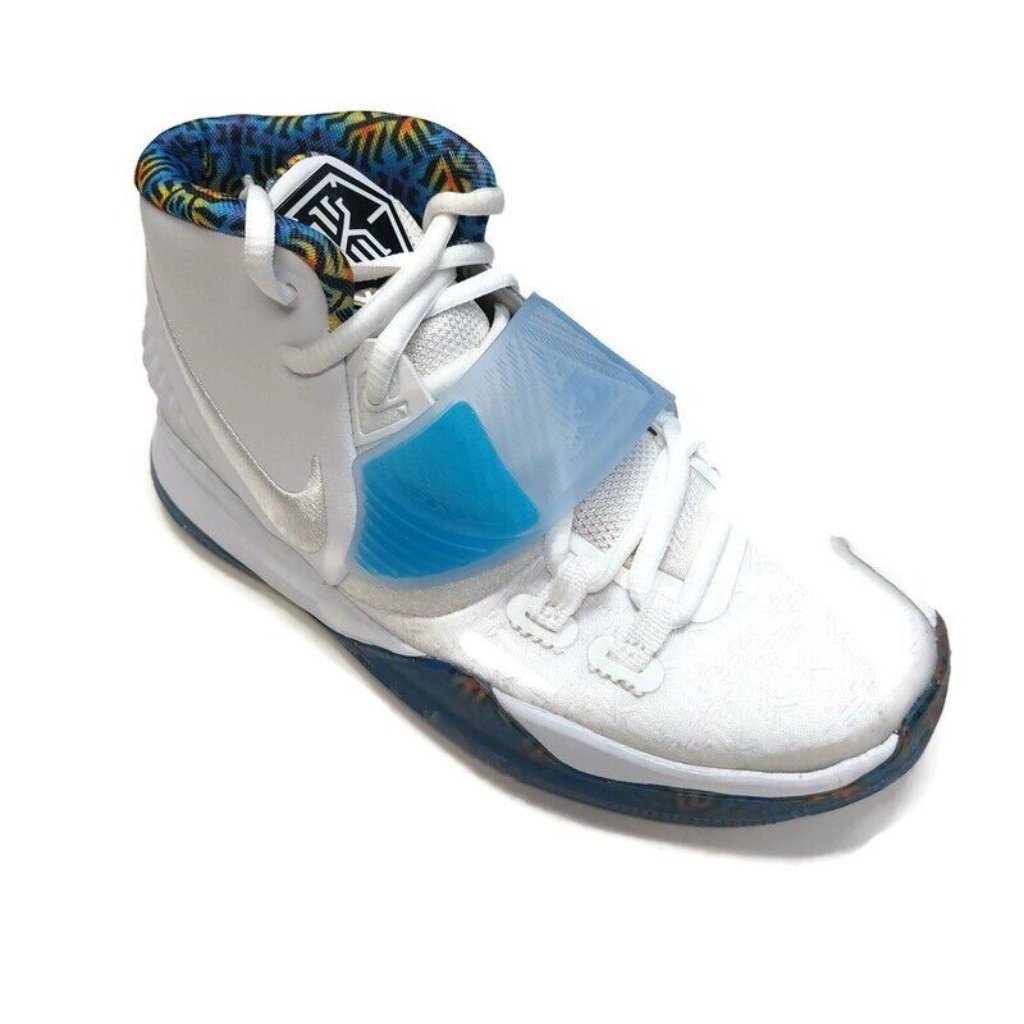 Nike Kyrie 6 Gs Sapphire Basketball Shoes White 3.5y Womens Size 5 Bq5599-146